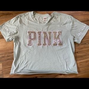 Victoria’s Secret PINK sequin crop top